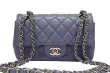 Load image into Gallery viewer, CHANEL シャネル ミニマトラッセ20 Sフラップ Wチェーンショルダーバッグ A69900 15番台 ココマーク ラムスキン パープル系 美品 中古 4b005711