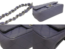 Load image into Gallery viewer, CHANEL シャネル ミニマトラッセ20 Sフラップ Wチェーンショルダーバッグ A69900 15番台 ココマーク ラムスキン パープル系 美品 中古 4b005711