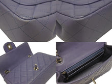 Load image into Gallery viewer, CHANEL シャネル ミニマトラッセ20 Sフラップ Wチェーンショルダーバッグ A69900 15番台 ココマーク ラムスキン パープル系 美品 中古 4b005711