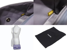 Load image into Gallery viewer, CHANEL シャネル ミニマトラッセ20 Sフラップ Wチェーンショルダーバッグ A69900 15番台 ココマーク ラムスキン パープル系 美品 中古 4b005711