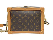 画像をギャラリービューアに読み込む, 極美品 LOUIS VUITTON ルイヴィトン ソフトトランク ショルダーバッグ M44660 モノグラムキャンバス レザー ブラウン 中古 4b005712
