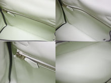 画像をギャラリービューアに読み込む, 新品同様 HERMES エルメス ケリー25 2WAY ショルダーバッグ U刻印 ヴォースイフト ヴェールフィズ シルバー金具 中古 4b005715