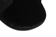 Load image into Gallery viewer, 極美品 MIUMIU ミュウミュウ 24FW フラットパンプス 5S088E サイズ37 ベルベット レザー ラバー ブラック ロゴプレート 中古 4b005735