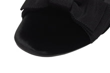 Load image into Gallery viewer, 極美品 MIUMIU ミュウミュウ 24FW フラットパンプス 5S088E サイズ37 ベルベット レザー ラバー ブラック ロゴプレート 中古 4b005735