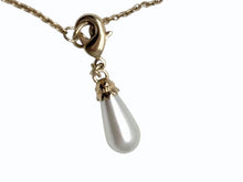 Load image into Gallery viewer, MIUMIU ミュウミュウ グラスチェーン グラスコード 重量約14.2g 全長約82cm チャーム GP メタル ラインストーン ゴールド 美品 中古 4b005736