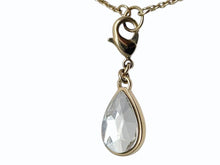 Load image into Gallery viewer, MIUMIU ミュウミュウ グラスチェーン グラスコード 重量約14.2g 全長約82cm チャーム GP メタル ラインストーン ゴールド 美品 中古 4b005736