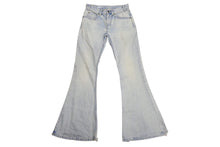 画像をギャラリービューアに読み込む, CELINE セリーヌ Marco マルコ ジーンズ ライダーウォッシュデニム フレアデニム ブーツカット ブルー サイズ24 美品 中古 4b005744