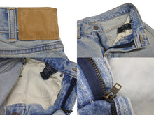 画像をギャラリービューアに読み込む, CELINE セリーヌ Marco マルコ ジーンズ ライダーウォッシュデニム フレアデニム ブーツカット ブルー サイズ24 美品 中古 4b005744