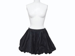 極美品 JIL SANDER ジルサンダー ミニスカート ボトムス J01MA0114 J45002 コットン ブラック サイズ32 中古 4b005745
