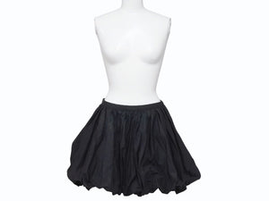 極美品 JIL SANDER ジルサンダー ミニスカート ボトムス J01MA0114 J45002 コットン ブラック サイズ32 中古 4b005745