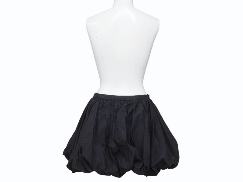 Very Good Condition JIL SANDER Mini Skirt Bottoms J01MA0114 J45002 Cotton Black Size 32 Used 4b005745