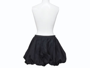 極美品 JIL SANDER ジルサンダー ミニスカート ボトムス J01MA0114 J45002 コットン ブラック サイズ32 中古 4b005745