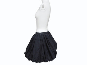 極美品 JIL SANDER ジルサンダー ミニスカート ボトムス J01MA0114 J45002 コットン ブラック サイズ32 中古 4b005745