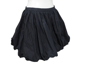 極美品 JIL SANDER ジルサンダー ミニスカート ボトムス J01MA0114 J45002 コットン ブラック サイズ32 中古 4b005745