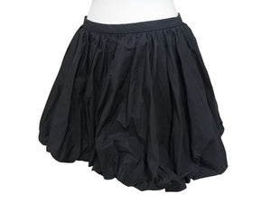 極美品 JIL SANDER ジルサンダー ミニスカート ボトムス J01MA0114 J45002 コットン ブラック サイズ32 中古 4b005745