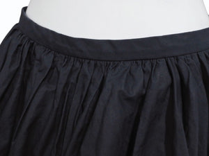 極美品 JIL SANDER ジルサンダー ミニスカート ボトムス J01MA0114 J45002 コットン ブラック サイズ32 中古 4b005745