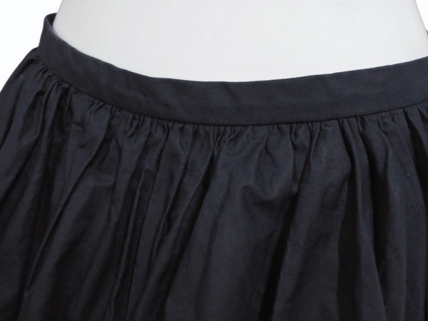 極美品 JIL SANDER ジルサンダー ミニスカート ボトムス J01MA0114 J45002 コットン ブラック サイズ32 中古 4b005745