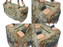 Load image into Gallery viewer, 極美品 LOUIS VUITTON ルイヴィトン モノグラモフラージュ リス ボストンバッグ カーキ 村上隆 デニム 08AW M95771 中古 4b005762