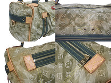 Load image into Gallery viewer, 極美品 LOUIS VUITTON ルイヴィトン モノグラモフラージュ リス ボストンバッグ カーキ 村上隆 デニム 08AW M95771 中古 4b005762