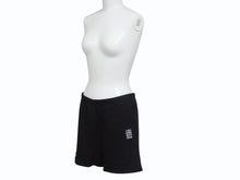 Load image into Gallery viewer, 極美品 CHROME HEARTS クロムハーツ ショーツ ショートパンツ サイズS ブラック ホワイト CHクロス ロゴ刺繍 中古 4b005763