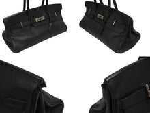 Load image into Gallery viewer, 極美品 HERMES エルメス ショルダーバーキン トリヨンクレマンス ◻︎H刻 ゴルチェ期 ブラック シルバー金具 中古 4b005764