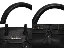 Load image into Gallery viewer, 極美品 HERMES エルメス ショルダーバーキン トリヨンクレマンス ◻︎H刻 ゴルチェ期 ブラック シルバー金具 中古 4b005764
