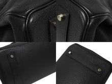 Load image into Gallery viewer, 極美品 HERMES エルメス ショルダーバーキン トリヨンクレマンス ◻︎H刻 ゴルチェ期 ブラック シルバー金具 中古 4b005764