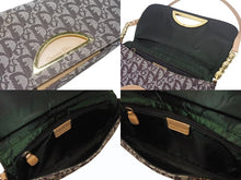 画像をギャラリービューアに読み込む, Christian Dior クリスチャンディオール ワンショルダーバッグ ガリアーノ期 マリスパール トロッター柄 レザー ブラウン ゴールド金具 美品 中古 4b005766