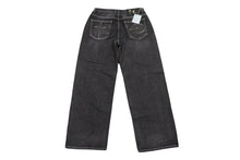Load image into Gallery viewer, 極美品 THUG CLUB サグクラブ Tribal Tree Denim Pants トライバルデニムパンツ コットン グレー ホワイト サイズ3 中古 4b005774