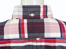 Load image into Gallery viewer, 極美品 THOM BROWNE トムブラウン 長袖シャツ チェック柄 714392 USA製 コットン レッド サイズ3 中古 4b005775