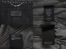 画像をギャラリービューアに読み込む, 極美品 SAINT LAURENT サンローラン 18AW ウォッシュド デニム ジャケット ブラック コットン ダメージ加工 527407 サイズM 中古 4b005776
