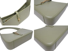 Load image into Gallery viewer, 極美品 SAINT LAURENT PARIS サンローランパリ ホーボー ハンドバッグ LE 5 A 7 ミニ 7103182R20W3798 グリーン 新型 レザー 中古 4b005782
