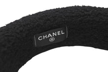 画像をギャラリービューアに読み込む, 新品未使用 CHANEL シャネル カチューシャ ブランドロゴ ヘアアクセサリー ムートン ブラック ホワイト 中古 4b005785