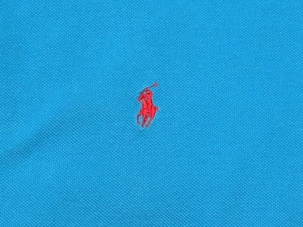 Polo Ralph Lauren ポロラルフローレン VINTAGE ヴィンテージ 90's 半袖ポロシャツ サイズXL ブルー フィリピン製 美品 中古 4b005788