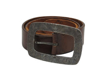 Load image into Gallery viewer, POLO RALPH LAUREN ポロラルフローレン カウボーイベルト 2220670 208 イタリア製 レザー ブラウン シルバー金具 サイズ28 美品 中古 4b005790