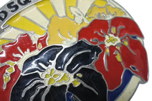 画像をギャラリービューアに読み込む, DSQUARED2 ディースクエアード ベルトバックル ロゴ 花柄 メタル アイボリー 139g シルバー金具 良品 中古 4b005791