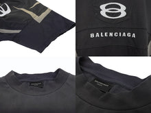 画像をギャラリービューアに読み込む, BALENCIAGA バレンシアガ 23AW Unity Sports Icon Biker オーバーサイズTシャツ 792354 TPVG9 グレー サイズ3 美品 中古 4b005811