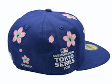 Load image into Gallery viewer, 新品未使用 NEW ERA × MLBワールドツアー × 村上隆 ニューエラ 59fifty 東京シリーズ LA ドジャース ブルー サイズ7 中古 4b005814