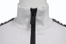 Load image into Gallery viewer, MIUMIU ミュウミュウ 20SS トラックジャケット MJL668 サイズS アームロゴ ライトグレー コットン ポリアミド 美品 中古 4b005831