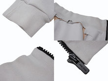 Load image into Gallery viewer, MIUMIU ミュウミュウ 20SS トラックジャケット MJL668 サイズS アームロゴ ライトグレー コットン ポリアミド 美品 中古 4b005831