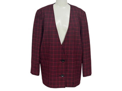 極美品 Christian Dior クリスチャンディオール PRET-A-PORTER プレタポルテ ノーカラー テーラードジャケット 3090KB94 サイズS 中古 4b005832
