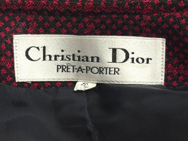 極美品 Christian Dior クリスチャンディオール PRET-A-PORTER プレタポルテ ノーカラー テーラードジャケット 3090KB94 サイズS 中古 4b005832