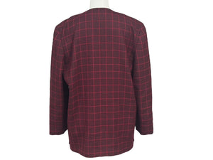極美品 Christian Dior クリスチャンディオール PRET-A-PORTER プレタポルテ ノーカラー テーラードジャケット 3090KB94 サイズS 中古 4b005832