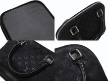 Load image into Gallery viewer, 極美品 LOUIS VUITTON ルイヴィトン モノグラムサテン リトル アルマ ミニハンドバッグ M92146 ブラック シルバー金具 中古 4b005834