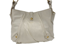 Load image into Gallery viewer, YVES SAINT LAURENT イヴサンローラン リボンバッグ ショルダーバッグ 151215 レザー ホワイト ゴールド金具 美品 中古 4b005837