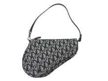 画像をギャラリービューアに読み込む, 極美品 ChristianDior クリスチャンディオール サドルポーチ ワンショルダーバッグ SLO44012 トロッター ブラック ガリアーノ期 中古 4b005841