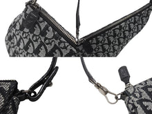 画像をギャラリービューアに読み込む, 極美品 ChristianDior クリスチャンディオール サドルポーチ ワンショルダーバッグ SLO44012 トロッター ブラック ガリアーノ期 中古 4b005841