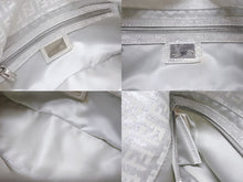 画像をギャラリービューアに読み込む, FENDI フェンディ ズッキーノ柄 マンマバケット グリッター ワンショルダーバッグ 8BR003 キャンバス シルバー シルバー金具 美品 中古 4b005843