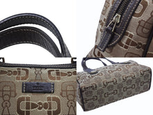 画像をギャラリービューアに読み込む, Gucci グッチ ボストンバッグ ホースビット刺繍 カーキ 248270 キャンバス ブラウン ベージュ 美品 中古 4b005845