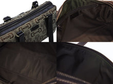 画像をギャラリービューアに読み込む, Gucci グッチ ボストンバッグ ホースビット刺繍 カーキ 248270 キャンバス ブラウン ベージュ 美品 中古 4b005845